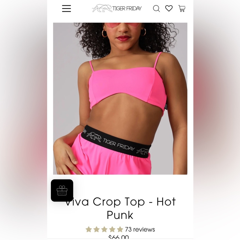 Tiger Friday Dancewear: Viva Crop Top
